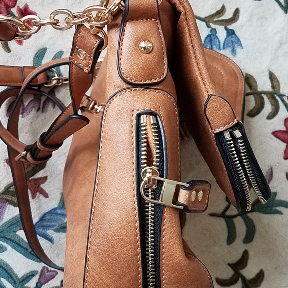 Camel crossbody bag - Picture 3 of 6
